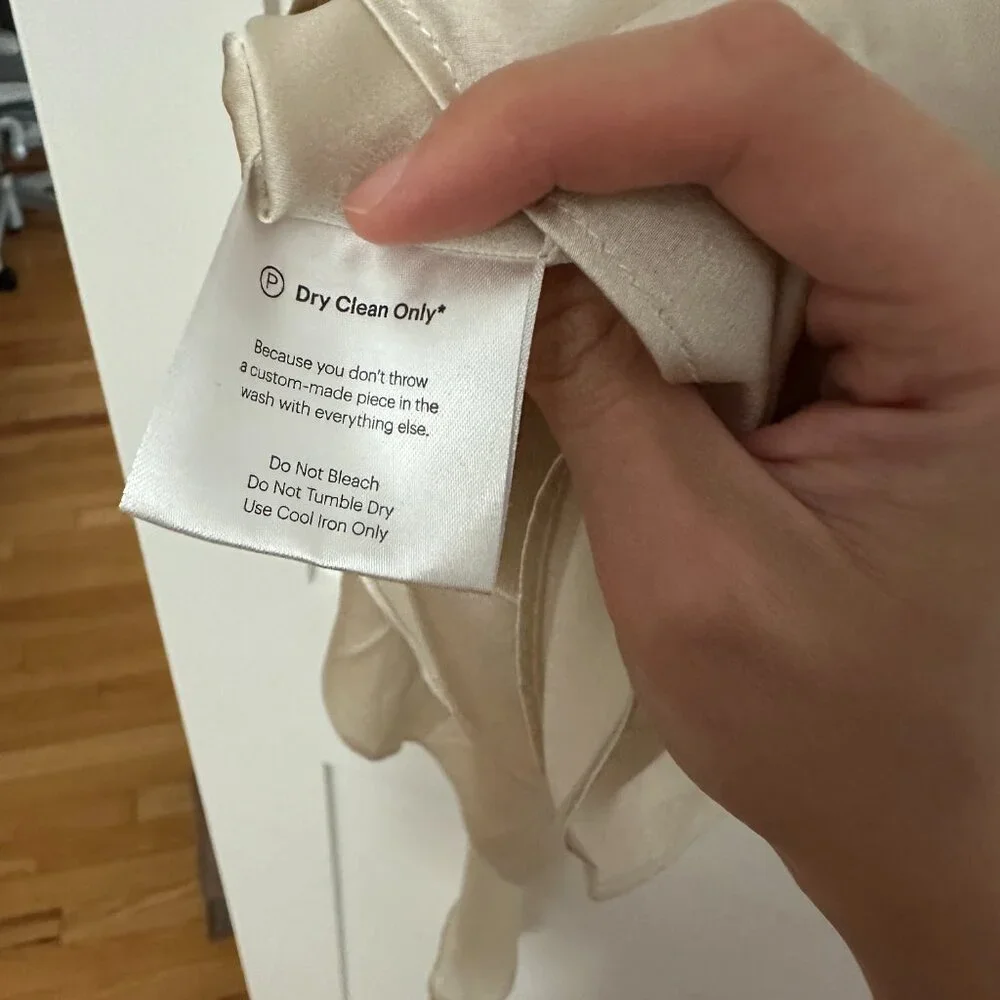 Fame and Partners Midi Long Sleeve Dress Wrap Buttons - Picture 4 of 4